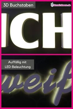 an advertisement for the german led - beleuuchung company is shown in this image