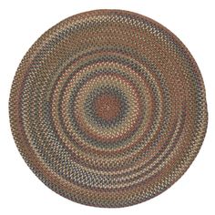 a round rug on a white background