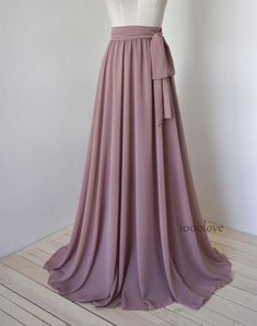 ~~KNOW MORE ABOUT THE ITEM !!!! ~~~All the skirt is custom size, please choose the actual waist and length you need, we will according your waist to adjust the most comfortable belt !When order, please leave message for us the color and color number!Chiffon skirt,beautiful color, good effect for photo shoot, wedding,bridesmaid dresses and so on!~~~ Our skirt have one high-quality layers of chiffon and one layer lining ..It's very soft and comfortable .The item is make with floor length, A-line s Gathered Chiffon Skirt, Evening Skirts Formal, Flowy Floor-length Bridesmaid Dress, Chiffon Maxi Skirt For Wedding, Elegant Purple Wedding Skirt, Full Length Skirt Outfits, Full Length Skirt Pattern, Floor Length Skirt Outfit, Soiree Skirts