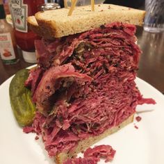 a close up of a sandwich on a plate