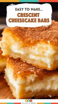 Crescent Cheesecake, Crescent Roll Dessert, Cream Cheese Bars, Cream Cheese Crescent Rolls, Cheese Bar, Cheese Dessert, Cream Cheese Recipes, Cheesecake Bars, Best Recipe