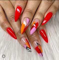 African Nail Art Design, Eclectic Nails, Carnival Nails, Sassy Nails, Glam Nails, Nails 2024, Manicure Y Pedicure