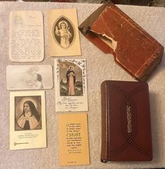 Pictured are lovely holy cards from the 30's and 40's that were in the book. Book looks great with minimal wear, protected by the original sleeve which is abused. Traditional Catholicism, Catholic Books, Book Book, Spirituality Books, Catholic Faith, Favorite Books, Music Book, Beauty Book, Etsy Accessories