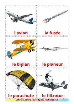 an image of different types of airplanes