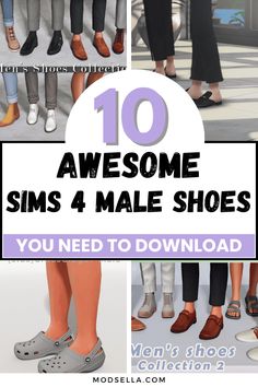 Sims 4 Male Shoes CC Sims 4 Male Shoes, Sims Fashion, Gucci Slippers, Sims 4 Sims, Rock Jeans, Formal Dress Shoes, Cc Shoes, Male Shoes