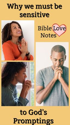 three different images with the words bible love notes to god's pronomings