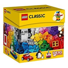 a box filled with lots of colorful legos