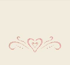 a white background with pink hearts and swirls in the middle, on top of it