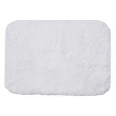 a white bath mat on a white background