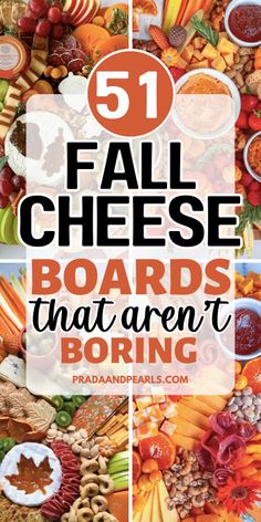 fall cheese boards that aren't boring with the title text overlaying it