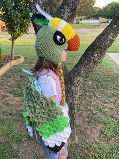 This crochet troodon hat and backpack attachment is perfect for your Dino lovers collection and Troodon experience. Perfect for a birthday gift, Christmas present or just to give to someone special. This would be perfect as a Halloween costume, which could also be used as a winter hat.  The wings attach to any backpack. I also has bands that can attach to your child's arm to create a wing look.  Sizes:                                                                        Head Circumferences: 3/6 Months                                                                15"-16" 6/12 Months                                                              16"-17" 12-24 Months                                                            17"-18" 3-5 Years Crochet Dino, Dinosaur Hat, A Wing, Costume Hats, Christmas Present, Winter Hat, Gift Christmas, Christmas Presents, Handmade Shop