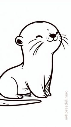 an otter with its eyes closed sitting on the ground