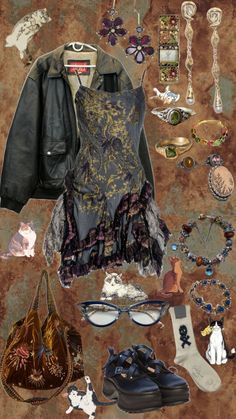 #outfitinspo #vibes #ootd #ootdinspo #cats #outfitcheck #blueaesthetic Hippie Outfits, Bohemian Clothes, Dream Clothes, Retro Outfits, Grunge Outfits, Fashion Killa