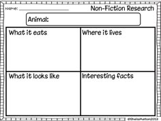 an animal worksheet with words and pictures to help students understand what animals are