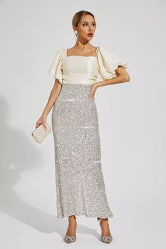 Linda Apricot Bow Sequins Maxi Dress Silver Sequin Top, Glitter Wedding Dress, Sequin Maxi Dress, Sequin Maxi, Dress Cuts, Ruched Dress, Corset Dress, Product Images, Plus Size Dress