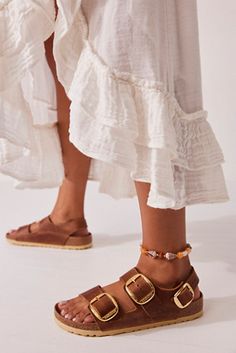 Birkenstock Milano Big Buckle Sandals | Free People Birkenstock Milano Big Buckle, Birkenstock Milano Outfit Women, Big Buckle Birkenstock Outfit, Fem Style, Couture Heels, Fashion 23, Free People Sandals, Birkenstock Outfit, Look Boho Chic