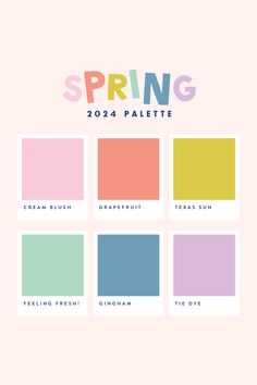 the color scheme for spring 2013 palette