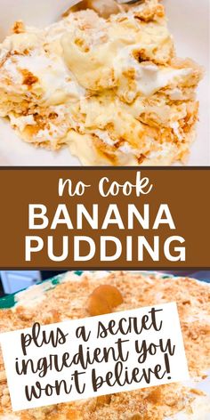 no - cook banana pudding is the perfect dessert to serve at any party