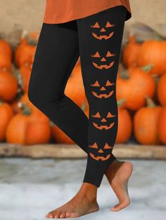 Buy Inexpensive Leggings at Zolucky online store, SPU: 2941KLE8C229B, Color: Black, Material:Jersey, Pants Length:Long. Casual Halloween, Buy Leggings, Printed Yoga Leggings, Casual Leggings, Pumpkin Face, Face Print, Long Leggings, Leggings Pattern, Leggings Casual