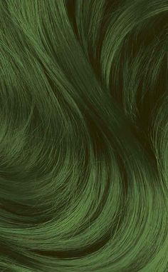 Earthy Green Hair, Green Hair Aesthetic Faceless, Under Dyed Hair Green, Mossy Green Hair, Sage Green Hair Color, Muted Green Hair