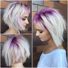 Short Hairstyles Ideas, Best Short Hairstyles, Shadow Root, Bob With Bangs, Hairstyle Look, Bob Haircut, Short Blonde Hair, Hairstyles Ideas, Grunge Hair