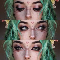 Fete Emo, Halloween Summer, Makeup Zombie, Fantasy Make-up, Halloween Make-up Looks, Halloweenský Makeup, Drag Make-up, Smink Inspiration, Fairy Makeup