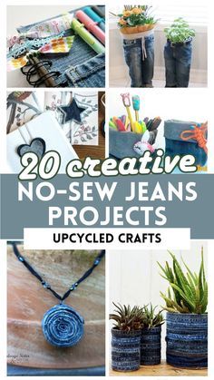 20 creative no sew jeans projects upcycled crafts