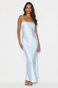 Mermaid Dreams Satin Maxi Dress Light Blue Gala Dresses Elegant Baby Blue, Bridesmaid Dresses Baby Blue Formal, Silk Light Blue Formal Dress, Evening Dresses Baby Blue, Reception Dress Baby Blue, Made Of Honor Dress Baby Blue, Icy Blue Party Dress, Babay Blue Prom Dress, Blue Satin Strapless Dress