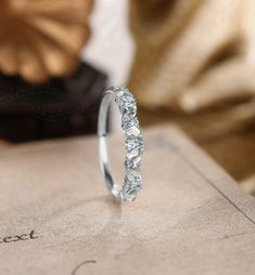 a close up of a ring on a table