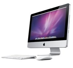 an apple desktop computer with keyboard and mouse