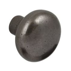 an old metal door knob on a white background