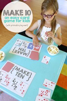 Make Ten, Math Card Games, Math Night, Card Games For Kids, Math Intervention, Math Addition, Math Workshop, Homeschool Math, Math Numbers