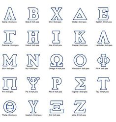 the alphabets and numbers in greek are shown with different font styles, from uppercase to lowercase