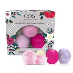 Brand New In Box! Eos Limited Edition Holiday Lip Balm Sphere 3-Pack Honey Apple, Wildberry, Passion Fruit Holiday Pack, Lipstick Gift Set, Eos Products, Holiday Lip, Lip Balm Collection, Eos Lip Balm, Lip Gloss Collection, Lip Balm Set, Baby Lips