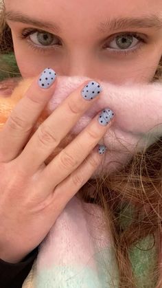 White Polka Dot Nails, Office Nails, Dot Nails, Pointed Nails, Polka Dot Nails, Dots Nails, French Nails, Makeup Inspo, White Polka Dot