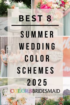 the best summer wedding color schemes for 2016