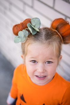 Pumpkin Hairstyle, Pumpkin Halloween Costume, About Halloween, Pumpkin Costume, Toddler Halloween Costumes, Toddler Halloween