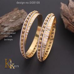 Bangles Design, Gold Bangle, Bridal Gold Jewellery, Abayas Fashion