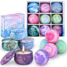 PRICES MAY VARY. 【Ideal Gift Set】- The exquisite relaxing gift set with beautiful packaging, perfect for Mother’s Days, Christmas, Thanksgiving Day, Valentine's Day, Birthdays, Anniversaries, Wedding, also can be a adorable best beauty products gift to your girlfriend, daughter, wife or anyone. 【Bath Bombs & Scented Candles】- 5 Color Bath Bombs: Lavender, ocean, rose, jasmine, osmanthus; 4 Scented Candles: Vanilla, mango, magnolia, lotus. 【Fantastic SPA-grade Bubble Bath】- Handmade organic bath Dark Purple Wedding Theme, Feminine Christmas, Dark Purple Wedding, Period Stuff, Bubble Bath Bomb, Purple Wedding Theme, Shower Products, Bath Stuff, Beauty Products Gifts