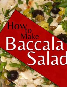 how to make baccala salad