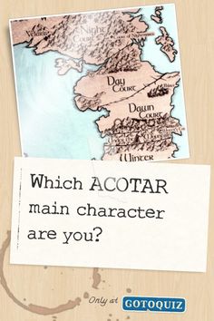 a piece of paper with the words which accotar main character are you?