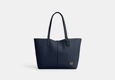 North Tote Bag 32 | COACH Navy Gifts, Along For The Ride, Work Tote Bag, Backpack Charm, Work Tote, Going Places, Large Wallet, Fancy Bags, Signature Hardware