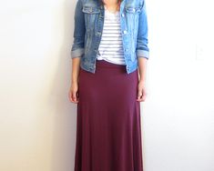 Maxi Skirt Outfits, Maroon Dress, Outfit Formulas, Sarah Jessica Parker, Skirt Outfit, Blake Lively, Ladies Dress Design, Work Fashion, Modest Outfits