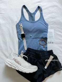 Active Outfit Ideas, Lulu Fits Aesthetic, Lululemon Outfit Running, College Outfits Hot Weather, Running Outfits Aesthetic, School Outfits Athletic, Xc Outfits, Cute Athletic Outfits For Summer, Lululemon Summer Outfit