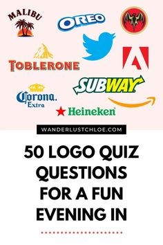 the top 50 logo quiz questions for a fun evening in