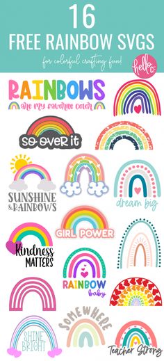 the rainbow svg bundle is available for free