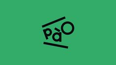 the logo for an appliance called p & o, on a green background