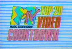 the top 20 music television videos logo is seen in this undated image from an old tv program