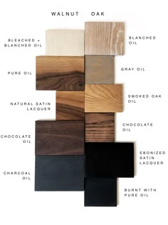 the different types of wood that are used for furniture