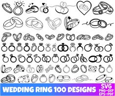 Diamond Ring Tattoo, Ring Svg, Wedding Ring Clipart, Wedding Ring Tattoo, Groom And Bride, Svg Wedding, Wedding Svg, Tattoo Lettering Fonts, Ring Tattoos